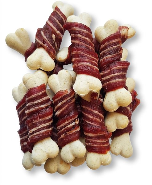 Os à mâcher enrobés pour chiens, lot de friandises